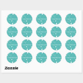 Gefeliciteerd Bubbles Envelope Seal Ronde Sticker (Vel)