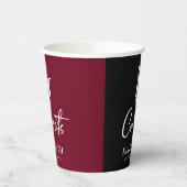 Gefeliciteerd Burgundy Graduation Party Papieren Bekers (Links)