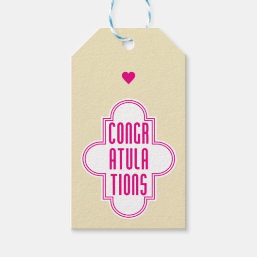 Gefeliciteerd Cadeaulabel (Voorkant)