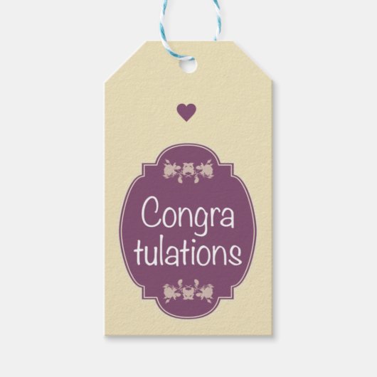 Gefeliciteerd Cadeaulabel (Voorkant)