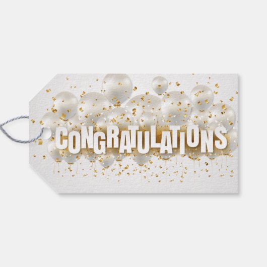 Gefeliciteerd CadeauLabels (Achterkant Horizontaal)