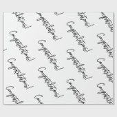 Gefeliciteerd Cadeauverpakking | Luxe bruiloften Cadeaupapier (Vlak)