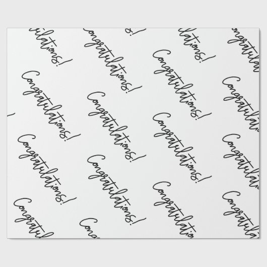 Gefeliciteerd Cadeauverpakking | Luxe bruiloften Cadeaupapier (Vlak)