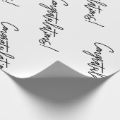 Gefeliciteerd Cadeauverpakking | Luxe bruiloften Cadeaupapier (Hoek)