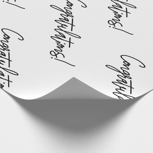 Gefeliciteerd Cadeauverpakking | Luxe bruiloften Cadeaupapier (Hoek)