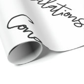 Gefeliciteerd Cadeauverpakking | Luxe bruiloften Cadeaupapier (Rol Hoek)