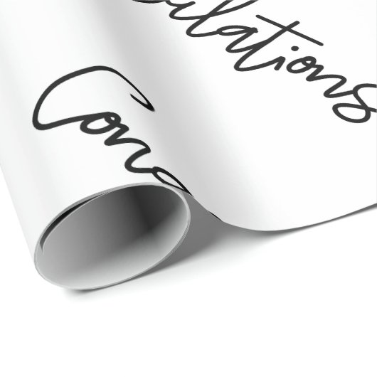 Gefeliciteerd Cadeauverpakking | Luxe bruiloften Cadeaupapier (Rol Hoek)