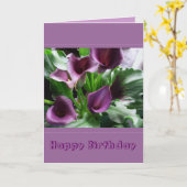 Gefeliciteerd - Calla lelie Kaart (Gele Bloem)