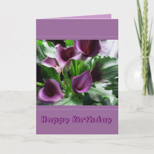 Gefeliciteerd - Calla lelie Kaart
