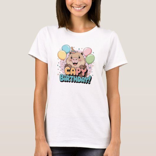 Gefeliciteerd Capy! T-shirt (Voorkant)