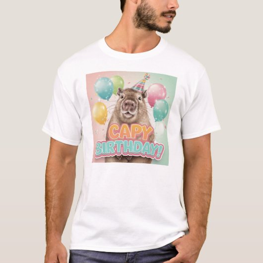 Gefeliciteerd Capy! T-shirt (Voorkant)