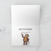 Gefeliciteerd caricature Animals Card Kaart (Binnen)