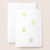 Gefeliciteerd Cat Adoption Folie Card Kaarten (Met envelop)