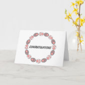 Gefeliciteerd Cat Paws Funny personaliseren Kaart (Gele Bloem)