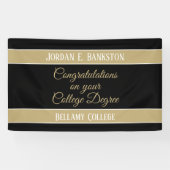 Gefeliciteerd! Celebrate College graad banner (Horizontaal)
