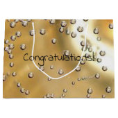 Gefeliciteerd, Champagne bubbles Groot Cadeauzakje (Voorkant)