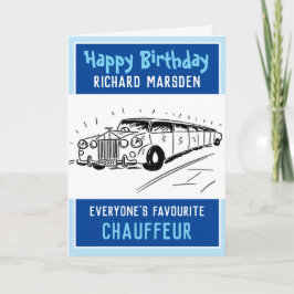 Gefeliciteerd Chauffeur of Bestuurder Kaart