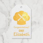 Gefeliciteerd Chef Cadeaulabels (Voorkant)