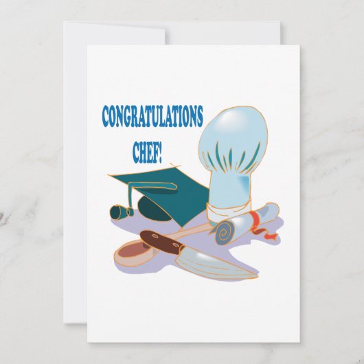 Gefeliciteerd Chef Kaart (Voorkant)