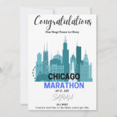 Gefeliciteerd Chicago Marathon 2025 Runner Gift Feestdagenkaart (Voorkant)