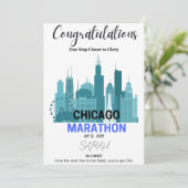 Gefeliciteerd Chicago Marathon 2025 Runner Gift Feestdagenkaart (Staand voorkant)