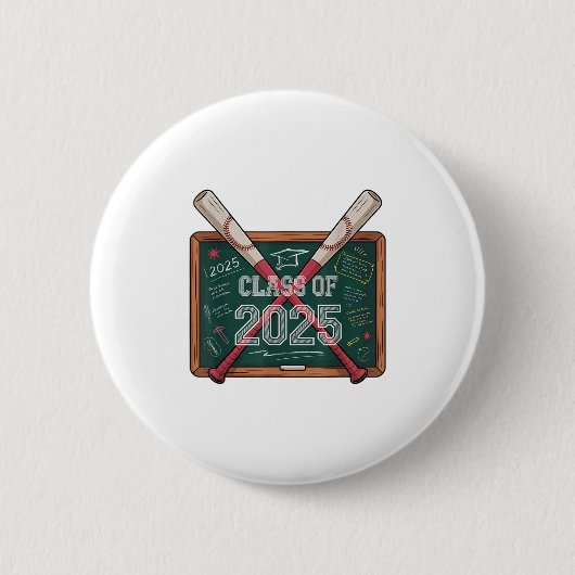 Gefeliciteerd CL van 2025 Baseball Afstuderen GIR Ronde Button 5,7 Cm (Voorkant)