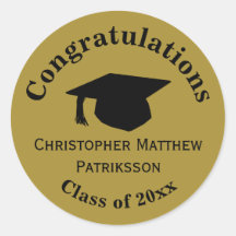 Gefeliciteerd, Class 20xx Afstuderen, Matte Gold