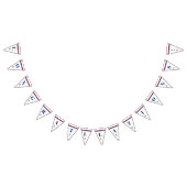 Gefeliciteerd Classic Nautical Anchor Stripes Vlaggetjes (Alle)