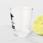 Gefeliciteerd, College Afstuderen Favors Shot Glas (Rechts)