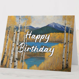 Gefeliciteerd Colorado Mountain Lake Kaart