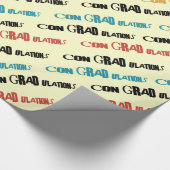 Gefeliciteerd - Con "afstudeerder" Afstudeerder ca Cadeaupapier (Hoek)