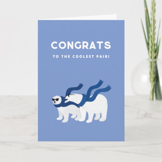 Gefeliciteerd Coole Ijsberen Kaart (Voorkant)