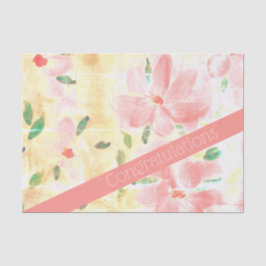  Gefeliciteerd Coral Tissuepapier