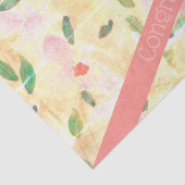 Gefeliciteerd Coral Tissuepapier (Detail)