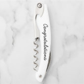 Gefeliciteerd Custom Name Gift Kurkentrekker (Voorkant)