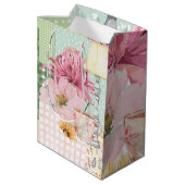 Gefeliciteerd Custom Pastel plakboek achtergrond Medium Cadeauzakje (Achterkant Gekanteld)