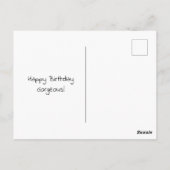 Gefeliciteerd Cute Puppies  Briefkaart (Achterkant)