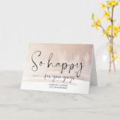 Gefeliciteerd Cute Wedding Verloving zo blij C Kaart (Gele Bloem)