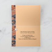 Gefeliciteerd, D.V.M. Afstuderen Oranje en Black Kaart (Binnen)