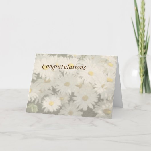 Gefeliciteerd - Daises Kaart (Voorkant)