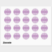 Gefeliciteerd Damask Envelope Seal Ronde Sticker (Vel)