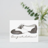 Gefeliciteerd Dance Overweging Tap Shoe Tapdance Briefkaart (Staand voorkant)