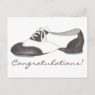 Gefeliciteerd Dance Overweging Tap Shoe Tapdance Briefkaart