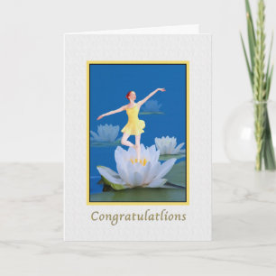 Gefeliciteerd, Dancing Water Sprite Kaart