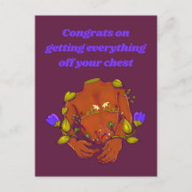 Gefeliciteerd dat je alles van je af hebt kunnen p