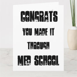 Gefeliciteerd dat je het gehaald hebt via Med Scho Kaart