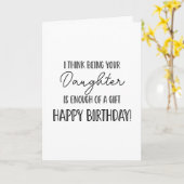 Gefeliciteerd dat je mijn dochter bent.... grappig kaart (Gele Bloem)