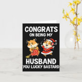 Gefeliciteerd dat je mijn man bent, wat heb je gel kaart (Gele Bloem)