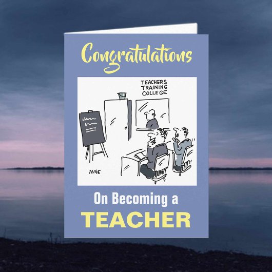 Gefeliciteerd dat u docent bent geworden kaart