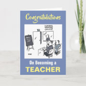 Gefeliciteerd dat u docent bent geworden kaart (Voorkant)